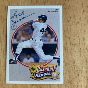Reggie Jackson Baseball Heroes Card 3 of 9